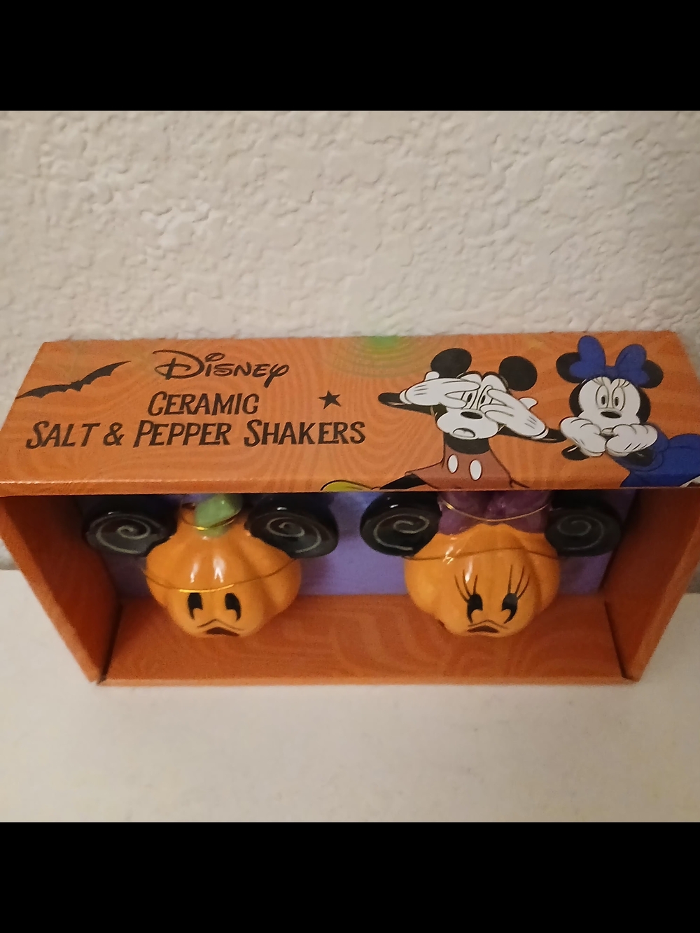 Disney Orange and Black Minnie & Mickey Pumpkin Holiday Set - Picture 2 of 3